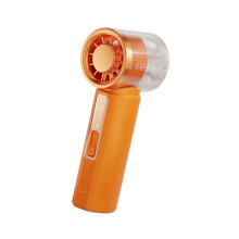 Draagbare handventilator, 120 snelheden, mini-koeling,-Oranje