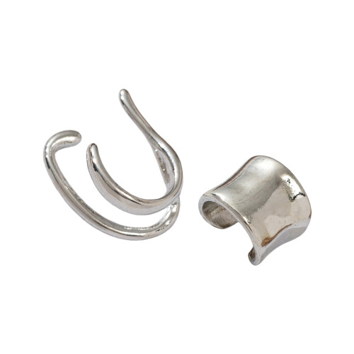 Coordinating Ear Cuffs For Versatile Day To Night-silver