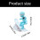 Lustige Ski-Snowboard-Figur mit Metallfeder-Design,-Rosa 6