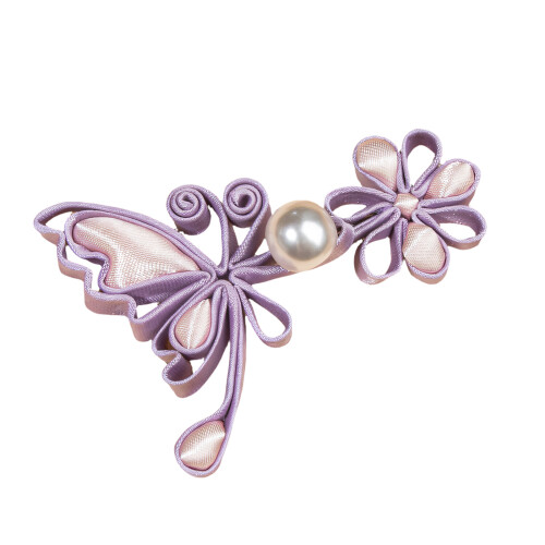 Stylish Satins Butterfly Shaped Knot Button For-3 CH6078