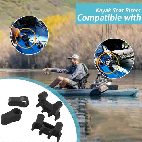 Conjunto de 2 elevadores de assento de caiaque compatíveis com os caiaques Lifetime Yukon e Teton Pro. 1