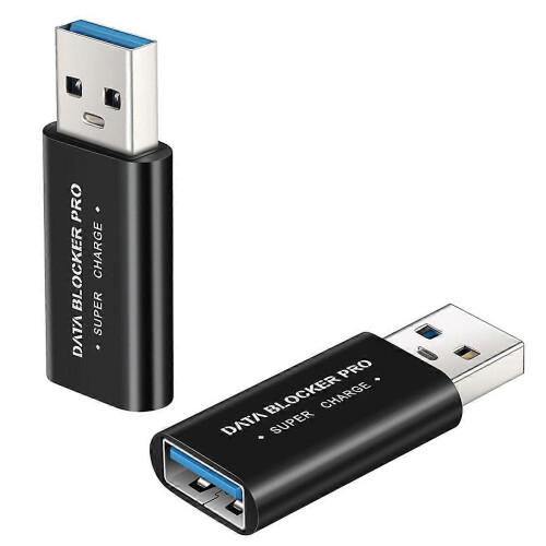 2Pcs USB-A Data Blocker Protect Against Juice Jacking Support Safe Quick Charge 1