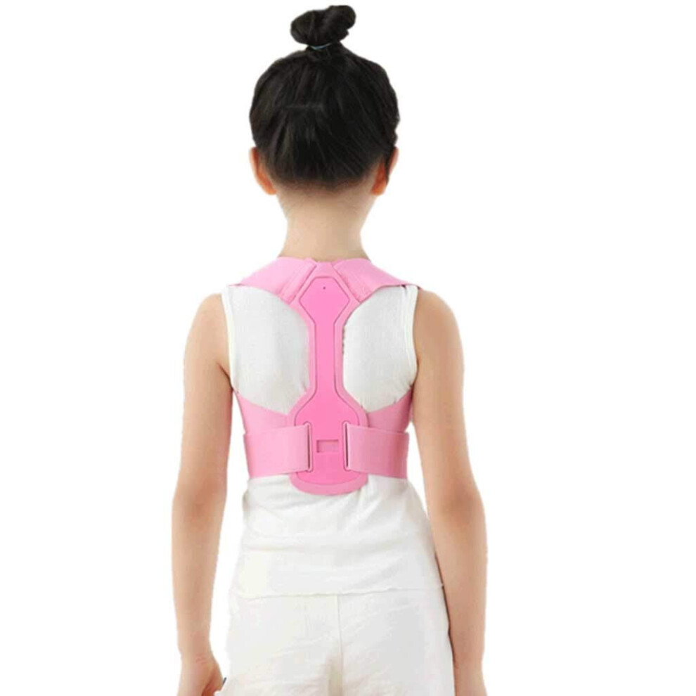 Black Children Adjustable Magnetic Posture Corrector Back Brace For Spine Support And Better Shoulder Alignment (, Medium)