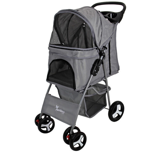 Actiaspet Grey Pet Stroller Foldable Pushchair 1