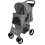 Actiaspet Grey Pet Stroller Foldable Pushchair 6