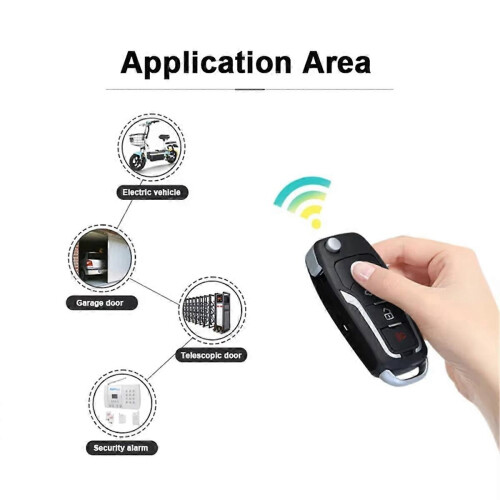 10pcs 433Mhz Fixed Code Remote Duplicator Electric Garage Gate Door Opener Cloning Copy Remote 1