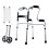 Lightweight Folding Walker for Adults with Wheels, Adjustable Height Aluminum Walking Frame 1