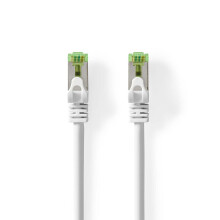 CAT7 network cable | S/FTP | RJ45 male | RJ45 male | 1.00 m | Snagless | Round | LSZH | White | Box