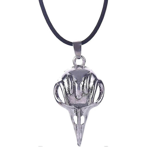 Bellatrix Lestrange Raven Bird Skull Pendant Necklace