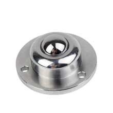 Heavy Duty Precision Universal Ball Bearing Caster Wheel IA38, Round Base with 3 Mounting Holes for Smooth 360 Rotation