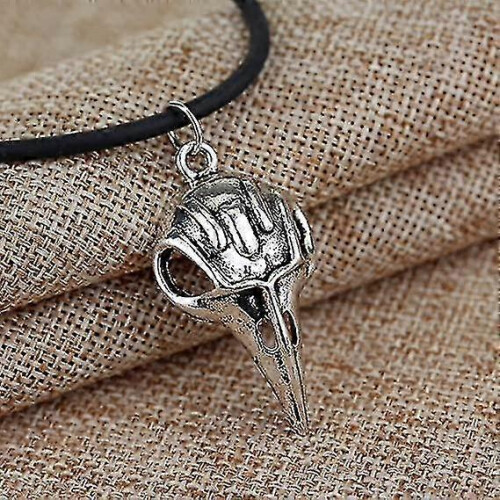 Bellatrix Lestrange Raven Bird Skull Pendant Necklace 1