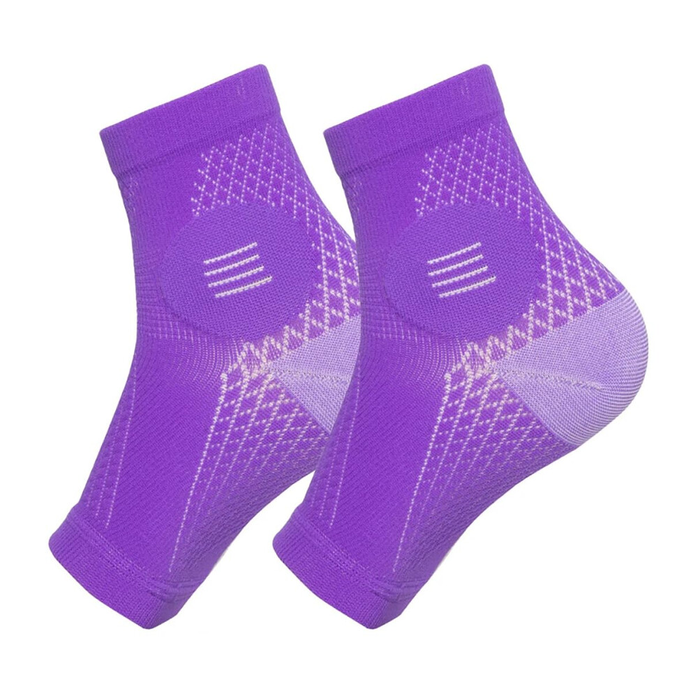 Toeless Compression Socks for Neuropathy Relief, Diabetic Foot Sleeves with Graduated Support, 5 Pairs