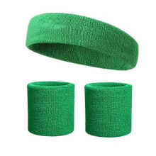 (A03) Breathable Cotton Sweatband Set - High-Elastic Fitness & Running