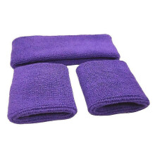 (A13) Breathable Cotton Sweatband Set - High-Elastic Fitness & Running