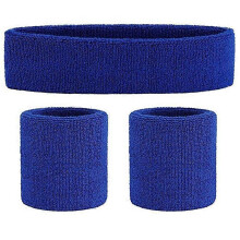 (A11) Breathable Cotton Sweatband Set - High-Elastic Fitness & Running