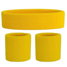 (A07) Breathable Cotton Sweatband Set - High-Elastic Fitness & Running
