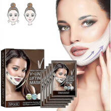 (1 Pack-5pcs) V-Line Lifting Mask Tape, nastro rassodante per il viso, adatto a tutti i tipi di pelle.