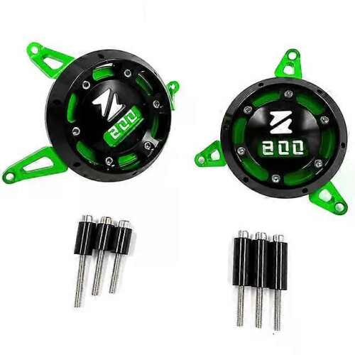 (Green) Z800 Engine Guard Covers for 2013-2020 Kawasaki Z800, Crash Slider Protector