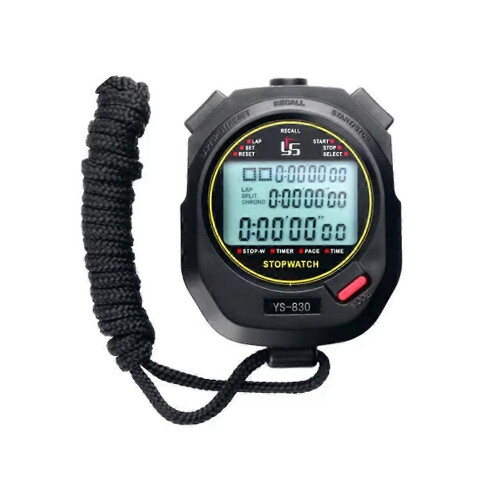 (Black, ys-830) 2025 New Stopwatch: 3x-100m Memory