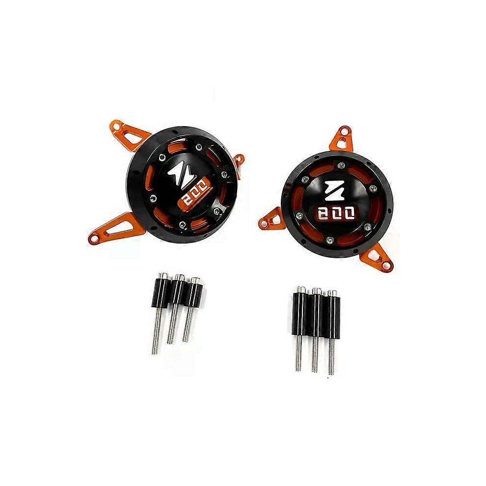 (Orange) Z800 Engine Guard Covers For 2013-2020 Kawasaki Z800, Crash Slider Protector Orange 3605426387451