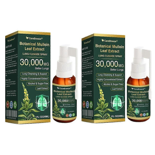 (2PCS) 30000mg Lung Cleanse Spray - Botanical Mullein Leaf Extract
