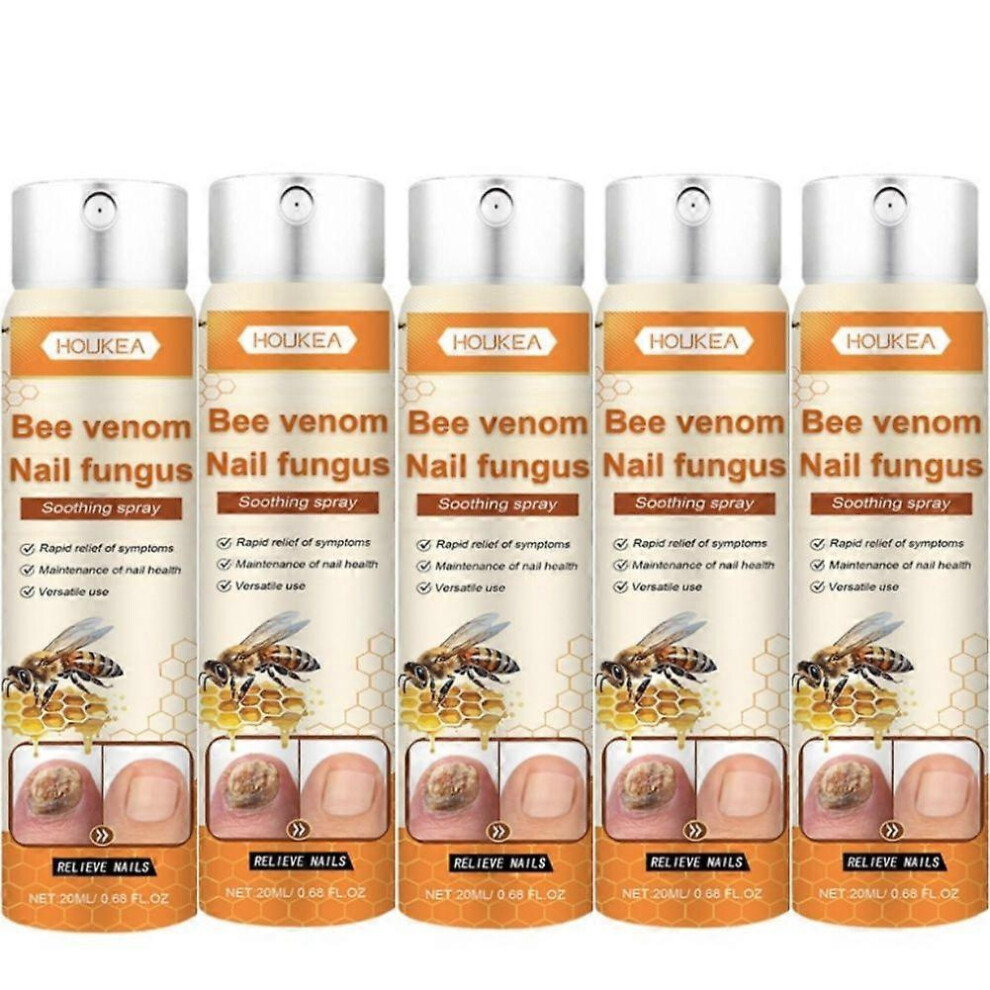 (5pcs) Bee Venom Nail Repair Serum & Ingrown Toenail Care Spray