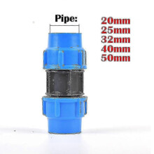 (Straight connector, 25mm) Válvula divisora de agua de PVC/PE de 20-50 mm para riego de jardines.