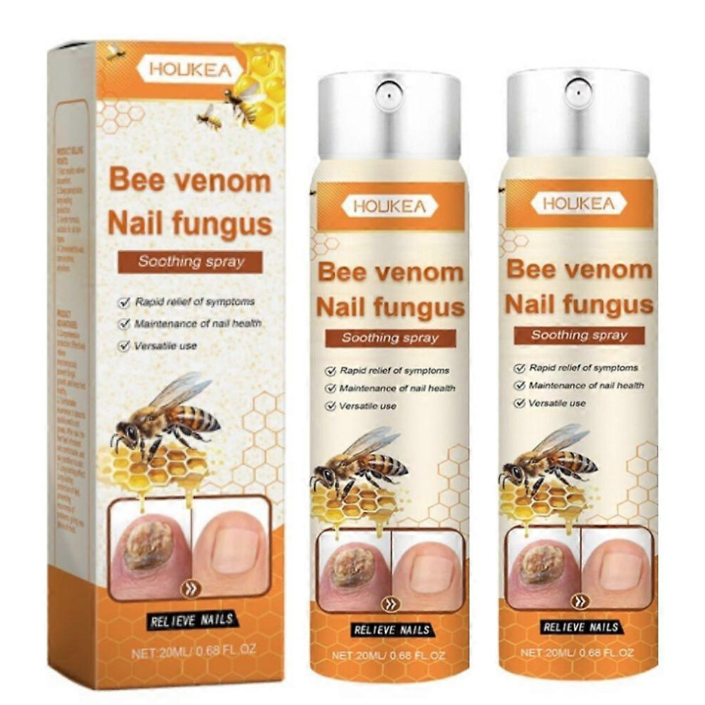 (2pcs) Bee Venom Nail Repair Serum & Ingrown Toenail Care Spray
