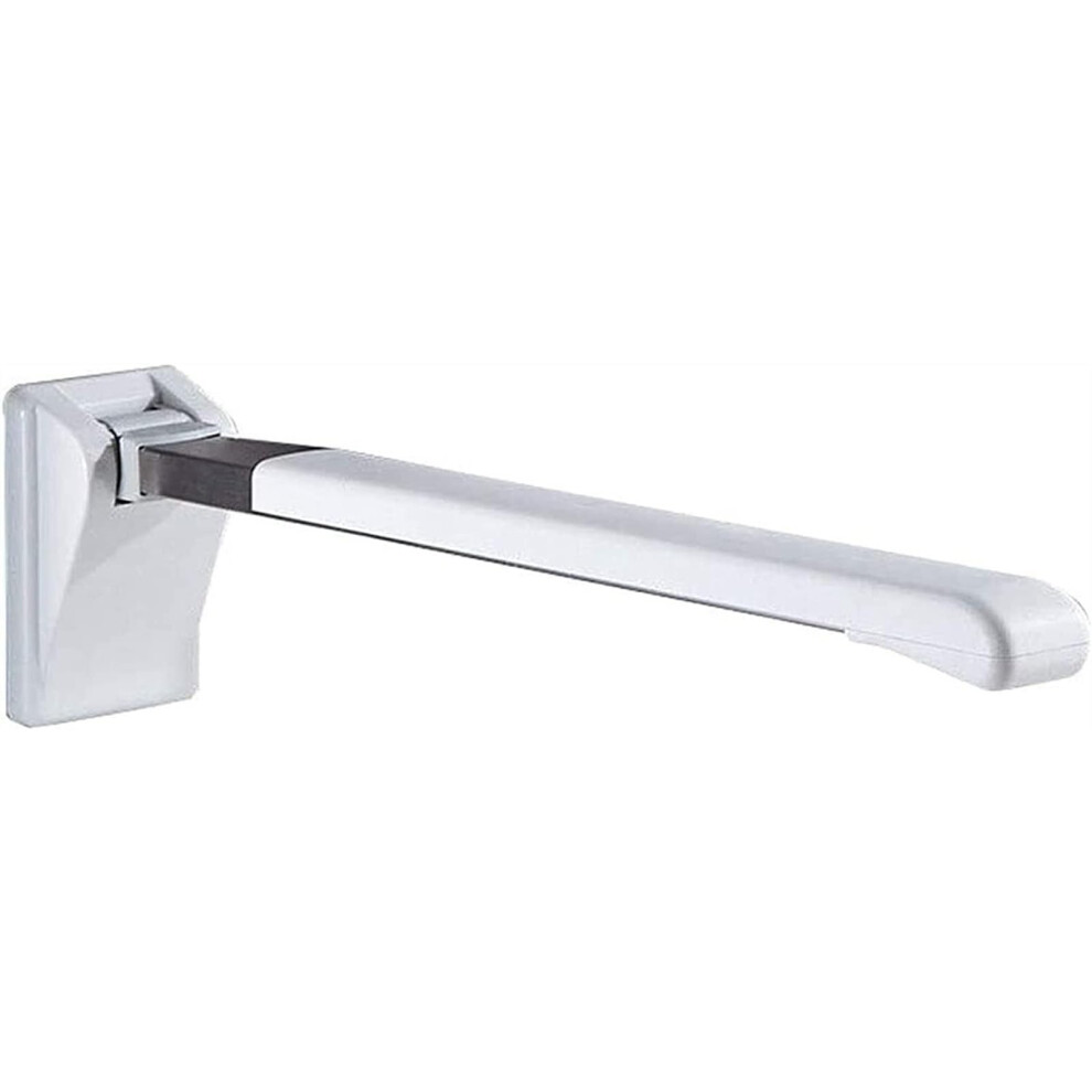 Bathroom Grab Bar Foldable Toilet Handrail with Secure Support AntiSag Arm FlipUp SpaceSaving Design