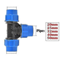 (Tee, 32mm) Válvula divisora de agua de PVC/PE de 20-50 mm para riego de jardines.