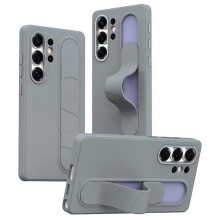 (DarkGrey) Samsung S24 Ultra Case with Smart Key, Kickstand & Wristband