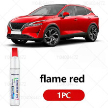 (flame red) Nissan Qashqai 2006-2025 Touch Up Paint Pen - Black, White, Orange, Red