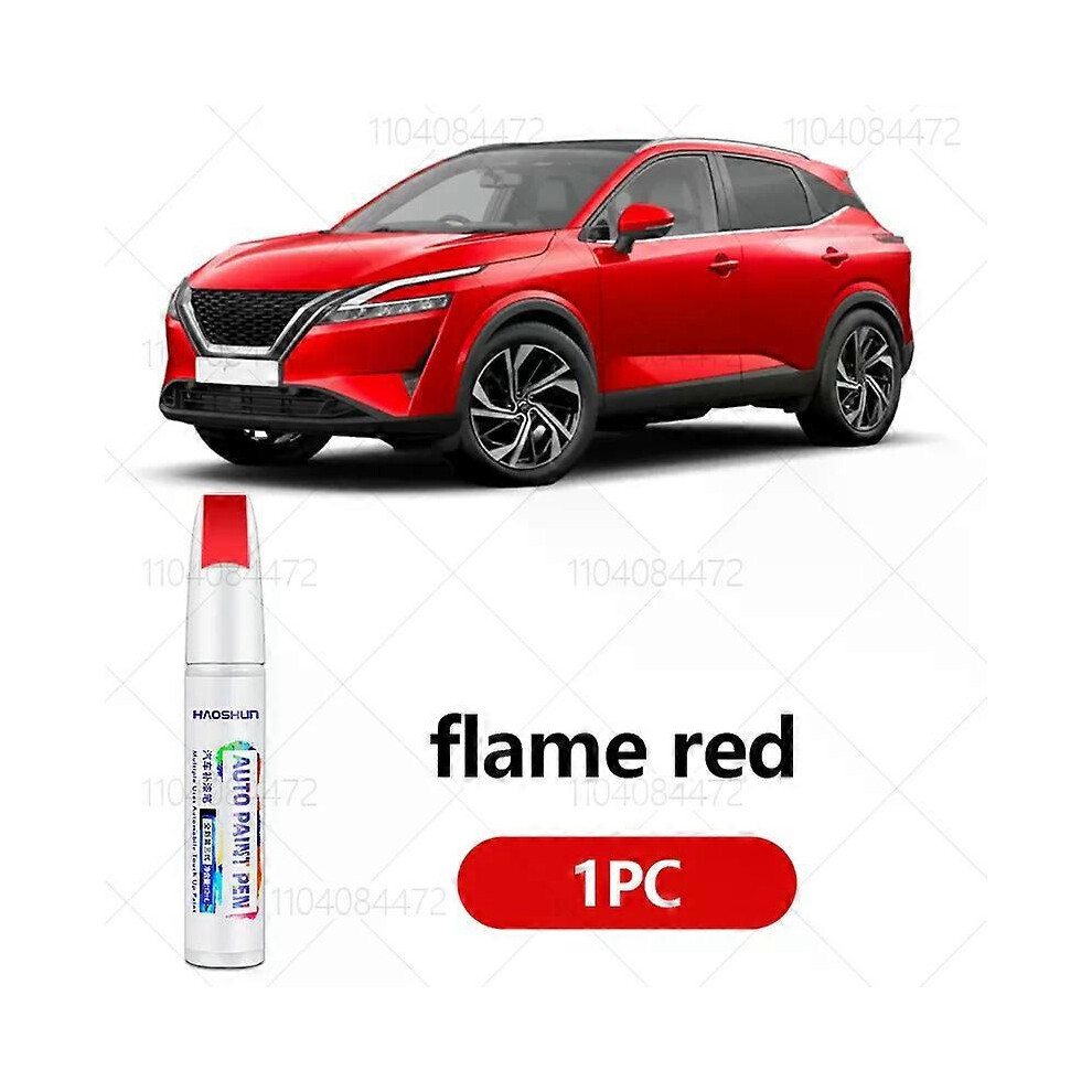 (Flame ) Nissan Qashqai 2006-2025 Touch Up Paint Pen - Orange, Red/Black/White 5996097124505
