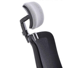 (silver gray and black) Universal Adjustable Office Chair Headrest Cushion