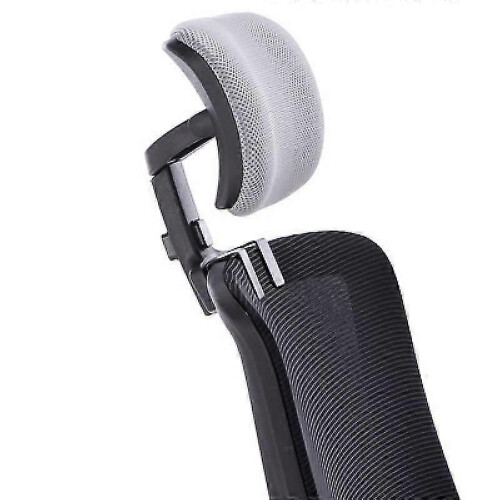 (silver gray and black) Universal Adjustable Office Chair Headrest Cushion