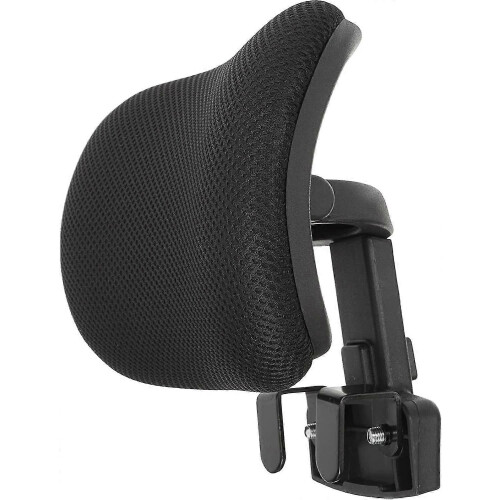 (Black and black) Universal Adjustable Office Chair Headrest Cushion