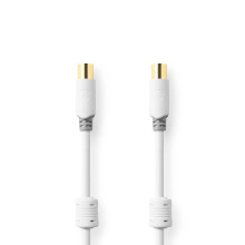 Coax Cable | IEC (Coax) Han | IEC (Coax) Hun | Guldplateret | 100 dB | 75 Ohm | Dobbelt afskærmet | 3.00 m | Runde | PVC | Hvid | Box