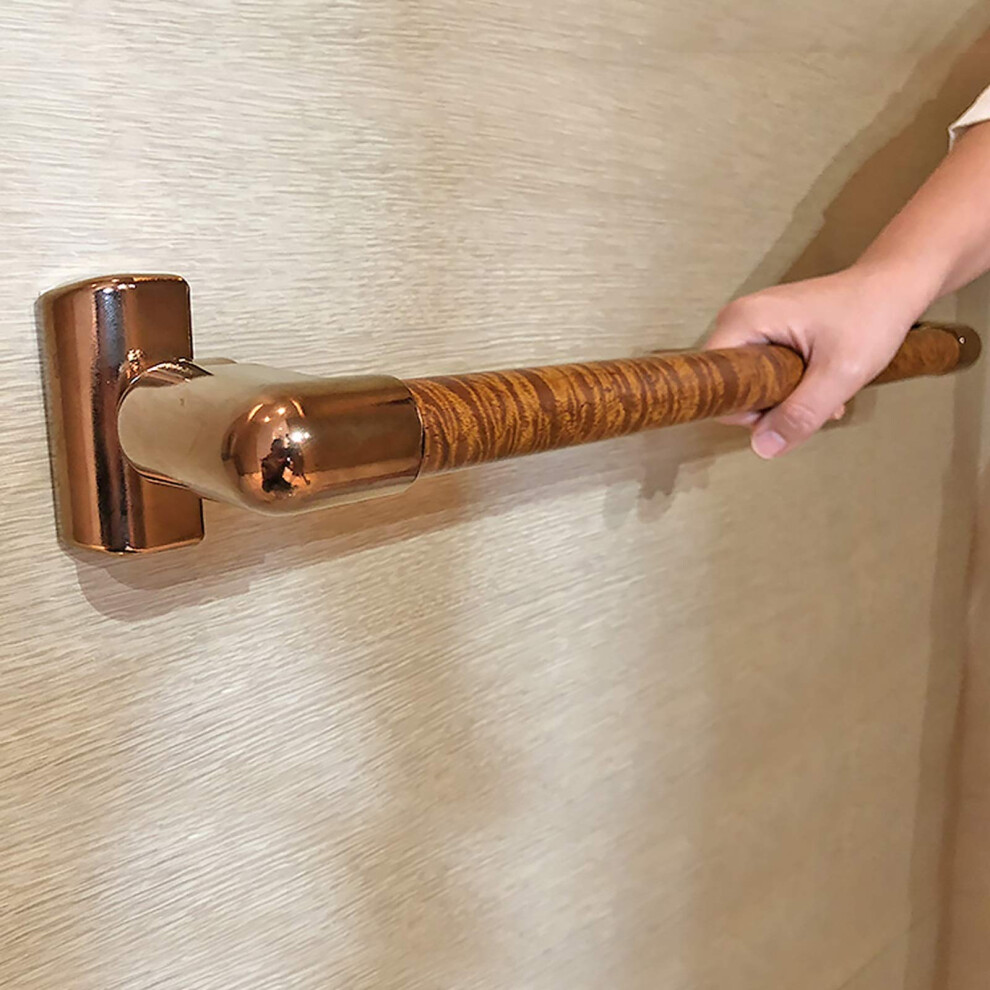 Foldable Bathroom Grab Bar 21.7 Inch Stainless Steel Shower Safety Handrail for Elderly, 300lb Support Strength, Rustproof Brushed Finish