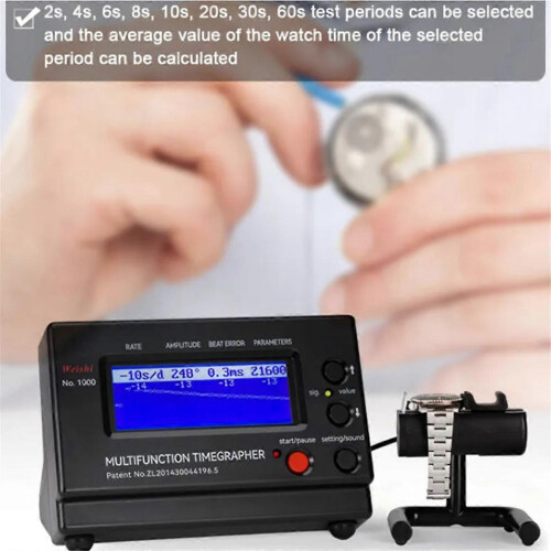 EU Plug No.1000 Timegrapher Watch Testing Tool for Watch Repairers Hobbyists 1