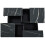 Modern square coffee table with marble look 2