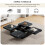 Modern square coffee table with marble look 6