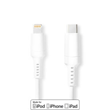 Lightning Cable | USB 2.0 | Apple Lightning, 8-pin | USB-C Male | 480 Mbps | Nickel Plated | 2.00 m | Round | PVC | White | Box