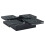 Modern square coffee table with marble look 20