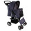 Actiaspet Blue Tartan Pet Stroller Foldable Pushchair 6