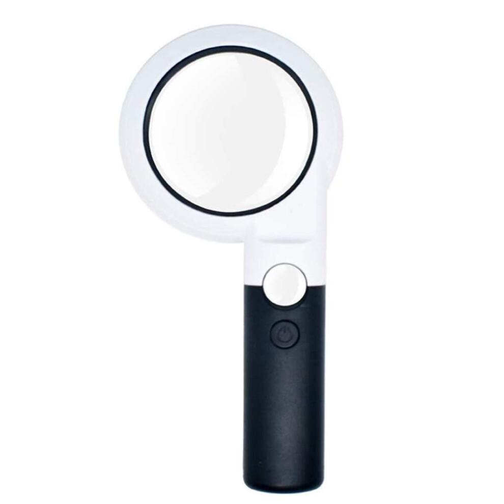 Handheld Magnifying Glass with 11 LED Lights, Dual Lens 30X  Power Magnifier for Reading and Antiques