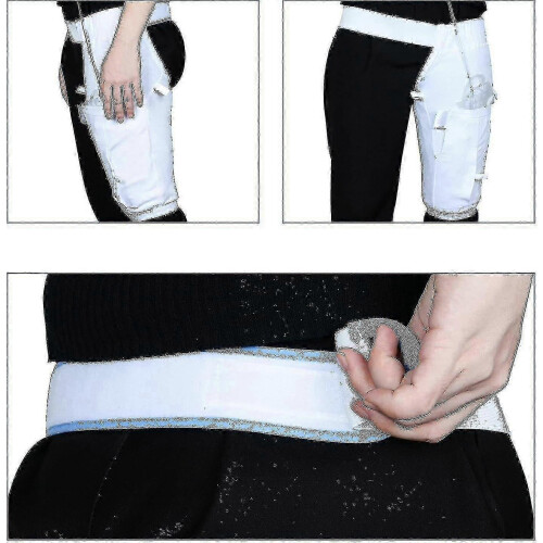 (L) Beinbeutelhalter mit Hüftgurt, waschbare Inkontinenzhülle 1