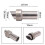 (Double hole silencer) 54.5mm Universal Motorcycle Exhaust Silencer DB Killer - Noise Reducer 3