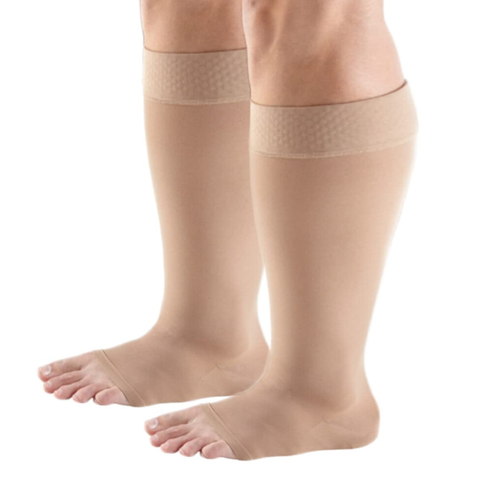 Extra Wide Calf Compression Socks 2030mmHg Open Toe Stockings 7XL for Lymphedema Relief and Recovery