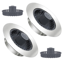 Anti Clogging Drain Filter Sink Plug Wash Basins Sink-Silver 2