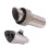 (Single hole silencer) 54.5mm Universal Motorcycle Exhaust Silencer DB Killer - Noise Reducer 4